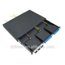 1U MTP / MPO Cassette Patch Panel pour SC, LC MPO Cassette